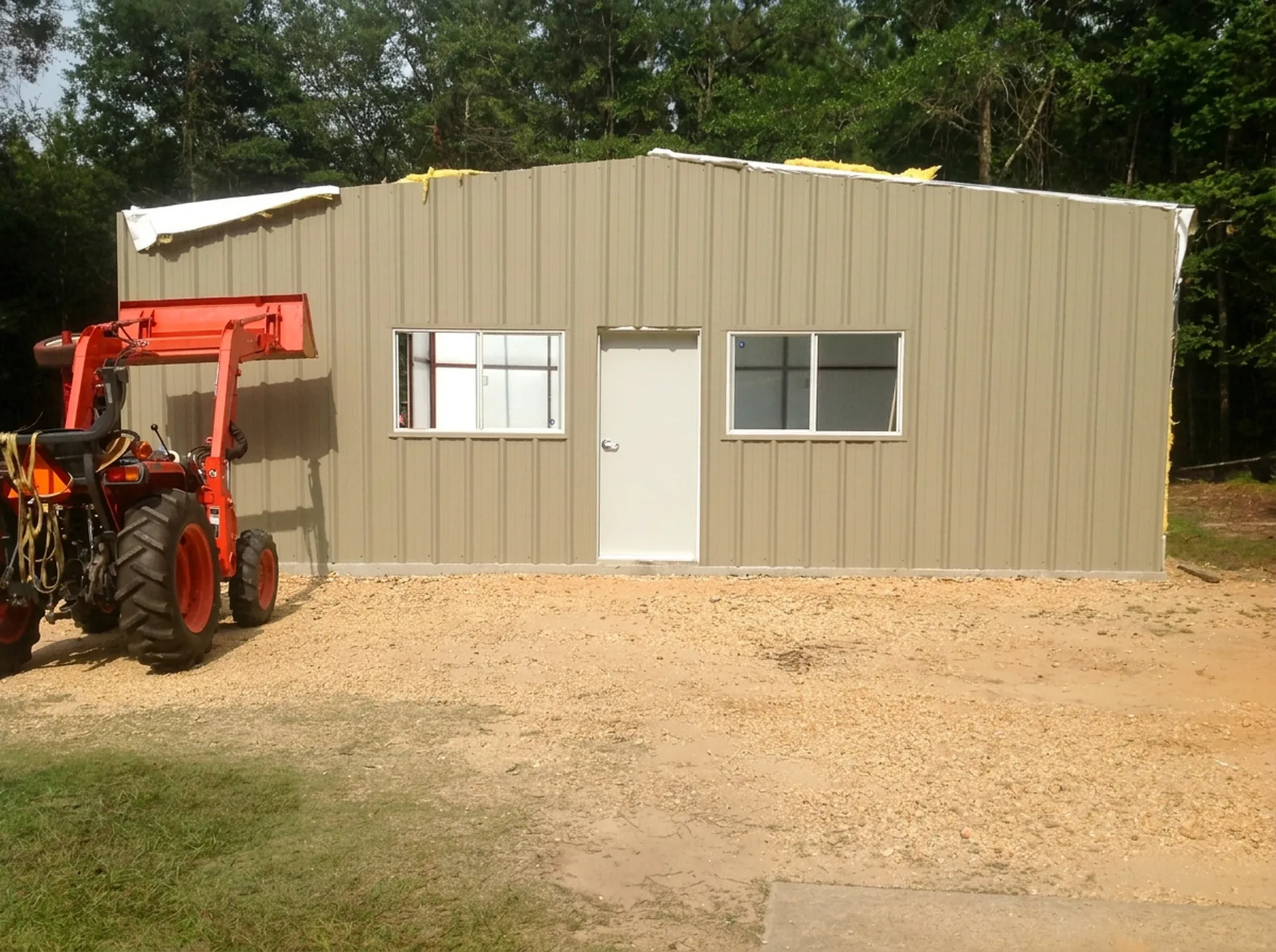 Custom metal building project near Vernon, Alabama