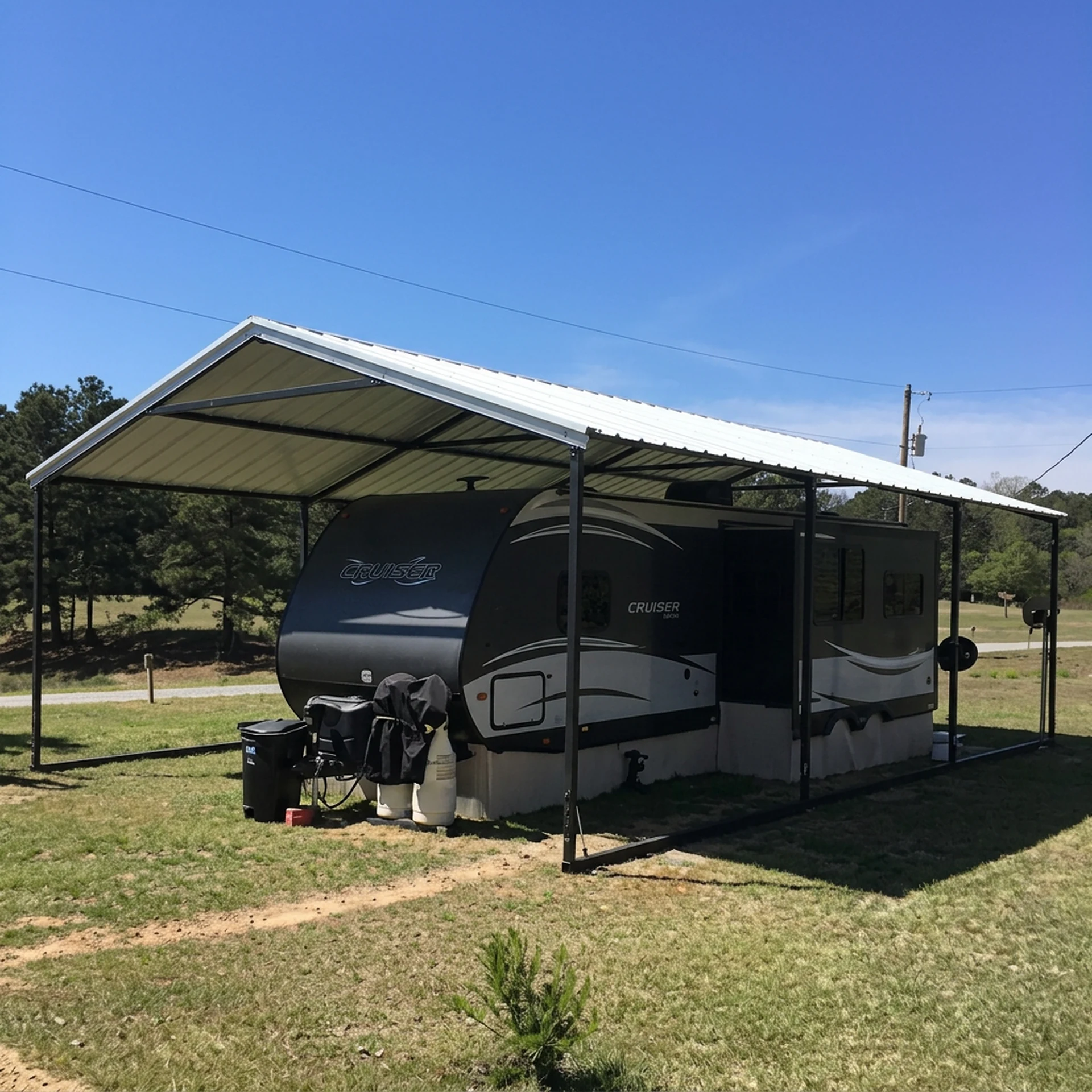 Steel RV carport